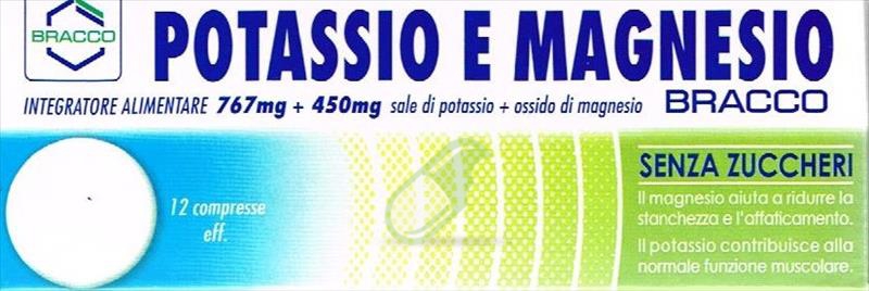 Bracco Linea Vitamine e Minerali Potassio e Magnesio 12 Compresse eff. senza Zuc