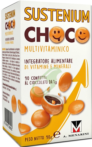 Menarini Linea Sustenium Choco Multivitaminico 90 Confetti Gusto Cioccolato