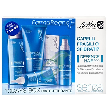 BioNike Linea Defence Hair Pro 10Days Box Ristrutturante Cofanetto 4 Trattamenti