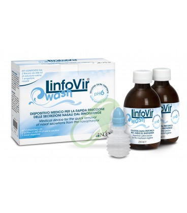 NOOS Srl Linea Salute della gola Linfovir Wash 2 flaconi da 250 ml