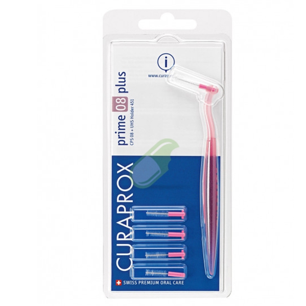 Curaden Curaprox Prime Plus 5 Scovolini di Ricambio CPS 08 Rosa