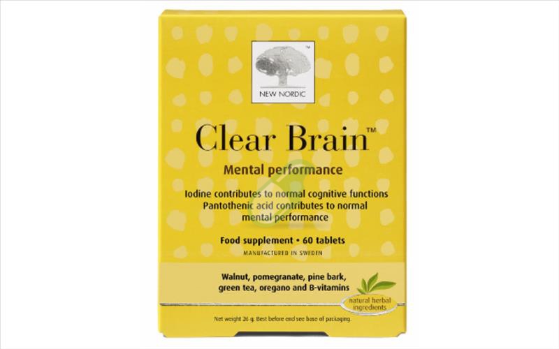 New Nordic Linea funzioni cognitive Clear Brain Integratore 60 compresse