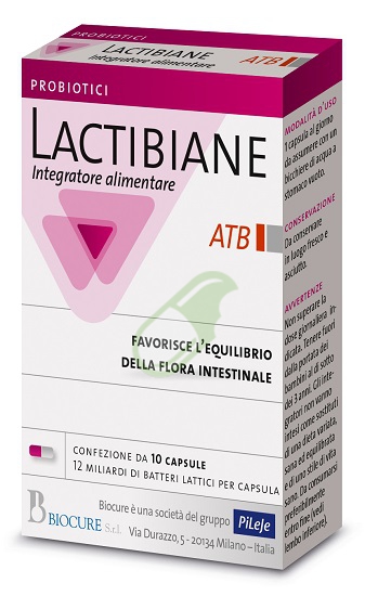 Biocure Linea Benessere dell'Intestino Lactibiane ATB  Integratore 10 Capsule