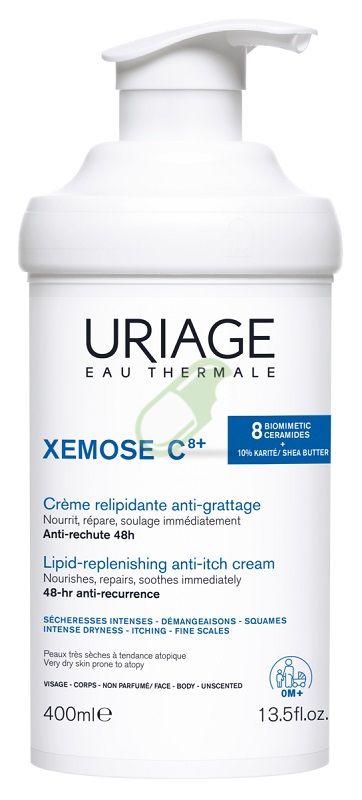 Uriage Linea Dermatologica Xemose C8+Crema Nutriente Lenitiva Flacone 400 ml