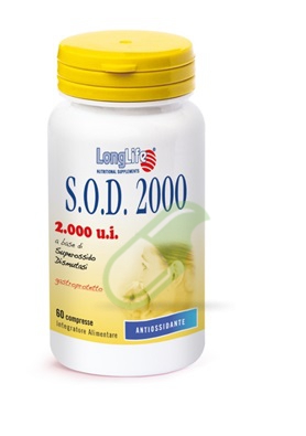 Longlife Linea Antiossidante S.O.D. 2000 Integratore 60 Compresse