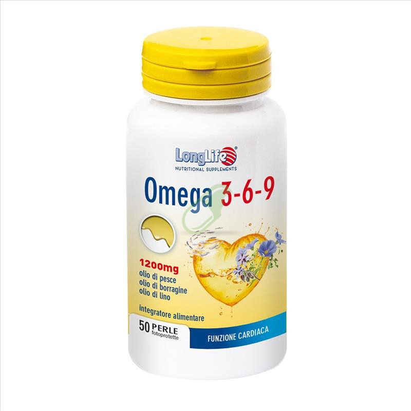 Longlife Linea Controllo Lipidico Omega 3-6-9 1200 mg 50 perle