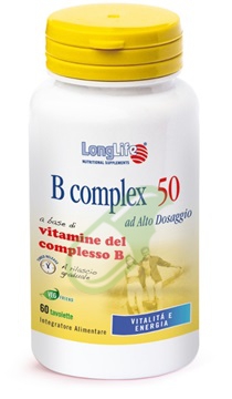 Longlife Linea Benessere ed Energia B Complex 50 T/R Integratore 60 Tavolette