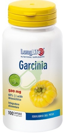 Longlife Linea Controllo del Peso Garcinia 60% Integratore 100 Capsule