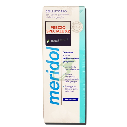 Meridol Linea Igiene Dentale Colluttorio Gengive Irritate 400 ml x 2 Pezzi