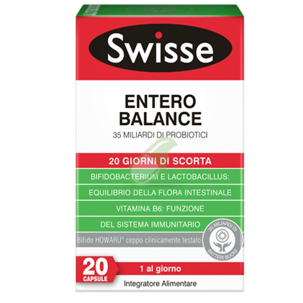 Swisse Linea Intestino Sano Entero Balance Integratore 20 Capsule