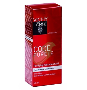 Vichy Linea Homme Code Purete Fluido Idratante Uomo Pelli Sensibili 50 ml