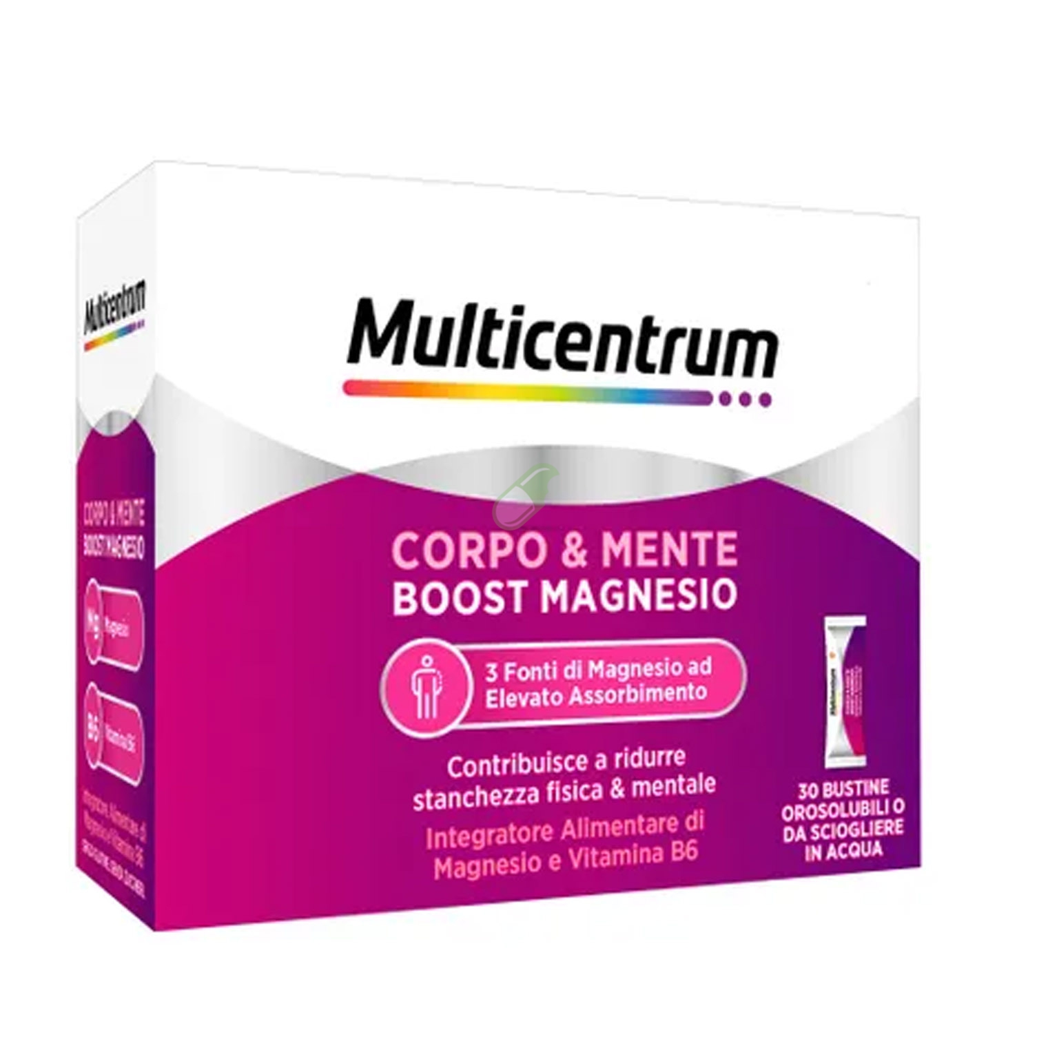 Multicentrum Corpo & Mente Boost Magnesio Integratore 30 Bustine Orosolubili