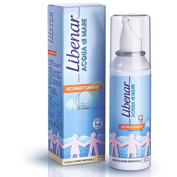 Libenar Linea Pulizia del Naso Acqua di Mare Ipertonica Spray 100 ml