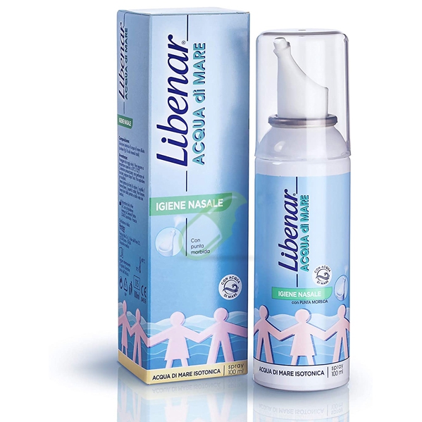 Libenar Linea Pulizia del Naso Acqua di Mare Isotonica Spray 100 ml