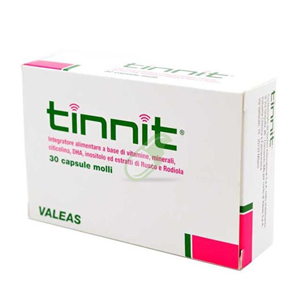 Valeas Linea Benessere dell'Apparato Uditivo Tinnit Integratore 30 capsule molli