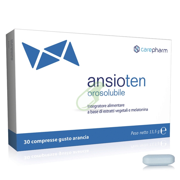 Carepharm Linea Sonno e Relax Ansioten Integratore 30 Compresse Orosolubili