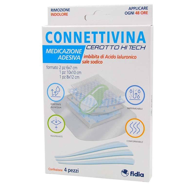 Fidia Farmaceutici Linea Lesioni Connettivina Cerotto Hi Tech 4 pezzi misti