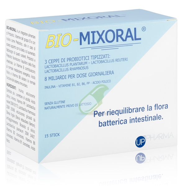 Up Pharma Linea Benessere dell'Intestino Bio-Mixoral Integratore 15 stick