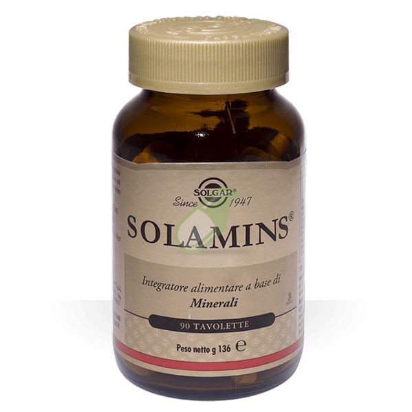Solgar Linea Vitamine e Minerali Solamins Integratore di Minerali 90 Tavolette