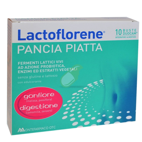 Lactoflorene Linea Fermenti Pancia Piatta Integratore Alimentare 10 Buste DuoCam