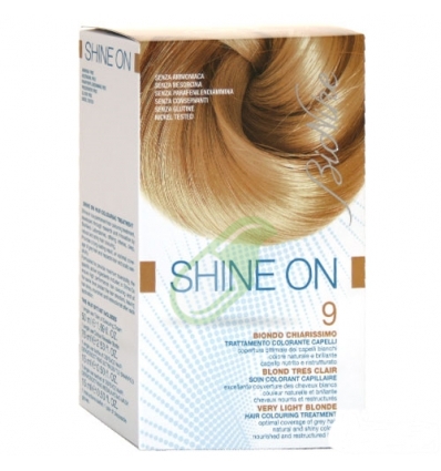 BioNike Linea Shine ON Tintura per Capelli Cute Sensibile 9 Biondo Chiarissimo