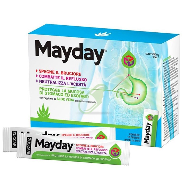 Zuccari Linea Benessere dello Somaco Mayday anti reflusso 18  stick 10 ml