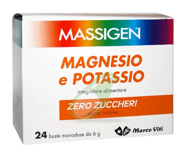 Massigen Linea Sali Minerali Magnesio Potassio Integratore Zero Zuccheri 24 Bst