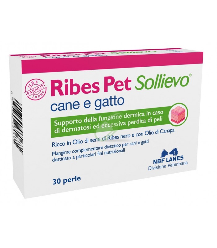 NBF Lanes Linea Veterinaria Ribes Pet Sollievo Integratore 30 perle