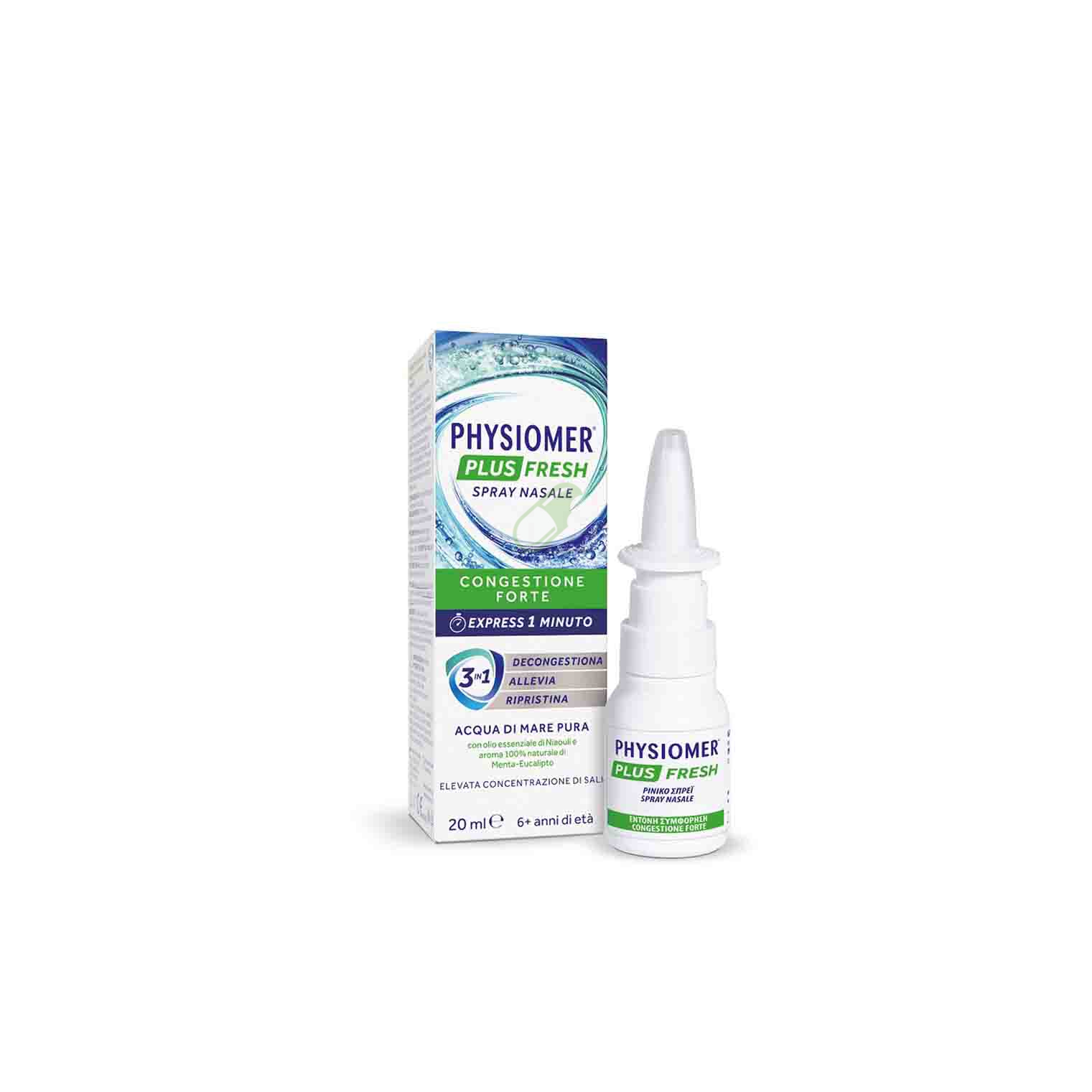 Physiomer Linea Decongestionanti Nasali Physiomer Plus Fresh Spray 20 ml