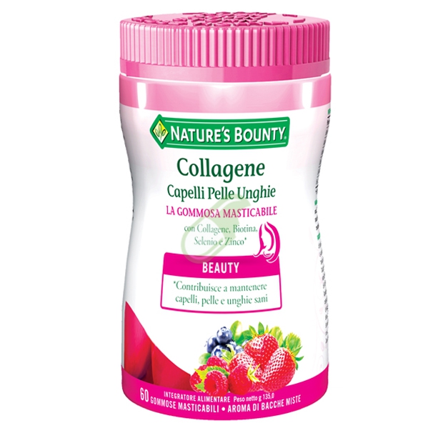 Nature's Bounty Linea Capelli Collagene Capelli Pelle Unghie 60 Gommose