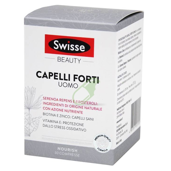 Swisse Linea Capelli Swisse Beauty Capelli Forti Uomo Integratore 30 Compresse