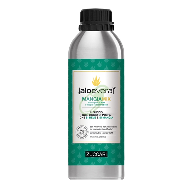 Zuccari Aloevera2 Mangix Succo Puro D'Aloe a Doppia Concentrazione 1000 ml
