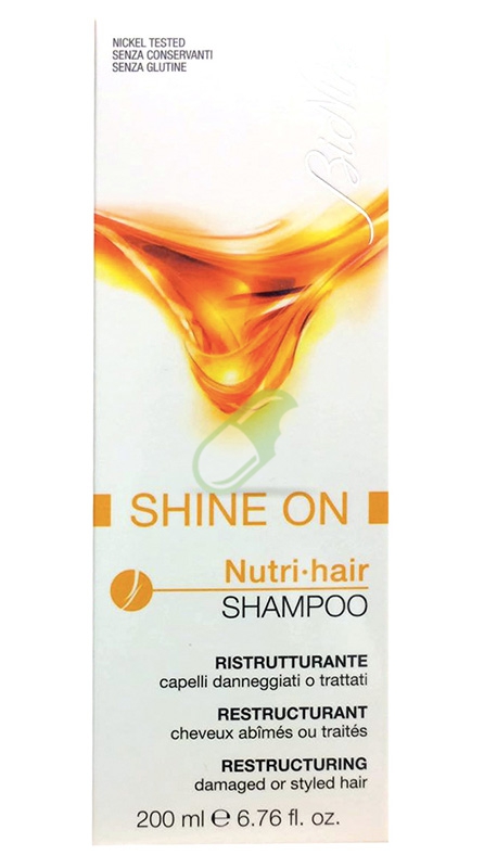 BioNike Linea Shine ON Shampoo Ristrutturante Capelli Danneggiati Trattati 200ml