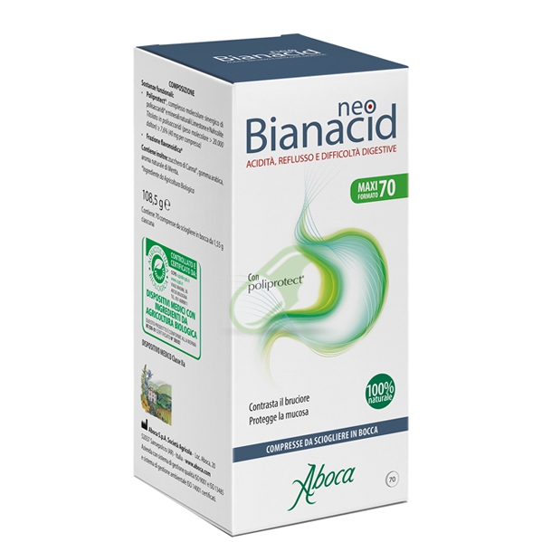 Aboca Naturaterapia Linea Salute Gastrointestinale NeoBianacid 70 compresse