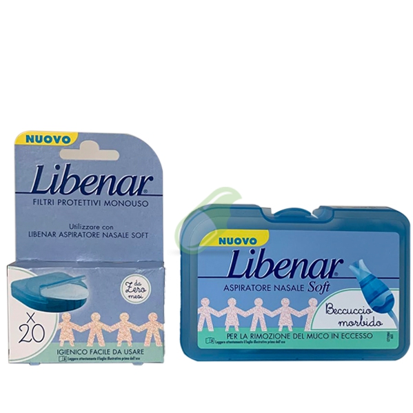 Libenar Linea Pulizia e Salute del Naso Aspiratore Nasale Bambini + 20 filtri