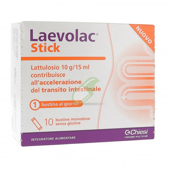Chiesi Farmaceutici Linea Transito Intestinale Laevolac Stick 10 Bustine