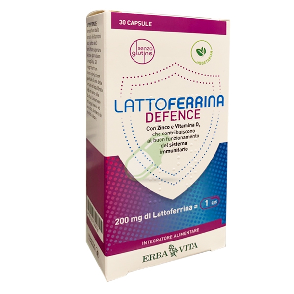 Erba Vita Linea Immunostimolanti Lattoferrina Defence Integratore 30 Capsule