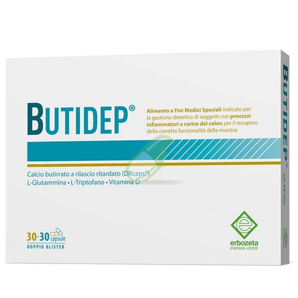 Erbozeta Linea Benessere Dell'Intestino Butidep Integratore 30 + 30 Capsule