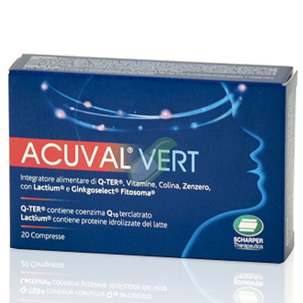 Scharper Linea Antiossidanti Acuval Vert Integratore 20 Capsule