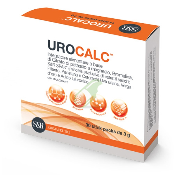 S&R Farmaceutici Linea Benessere Vie Urinarie Urocalc Integratore 30 Stick Packs