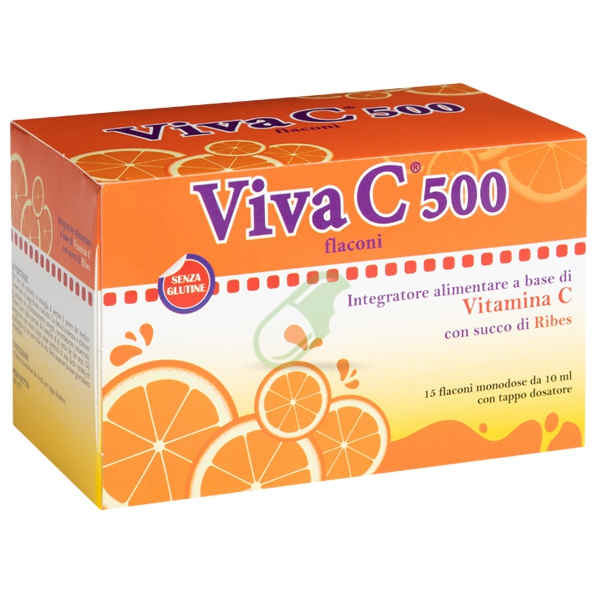 Pediatrica Linea Antiossidanti Viva C 500 Integratore 15 flaconcini monodose