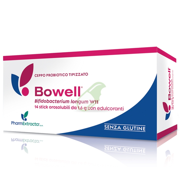Pharmextracta Linea Prebiotici Bowell Integratore 14 stick Orosolubili