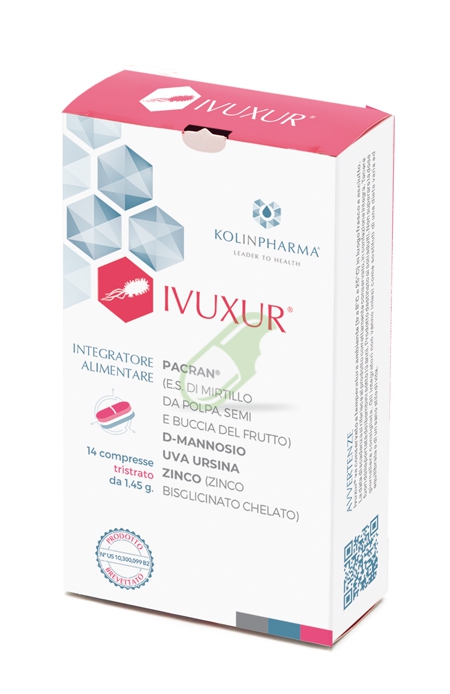 Kolinpharma Linea Benessere delle vie Urinarie Ivuxur Integratore 14 Compresse