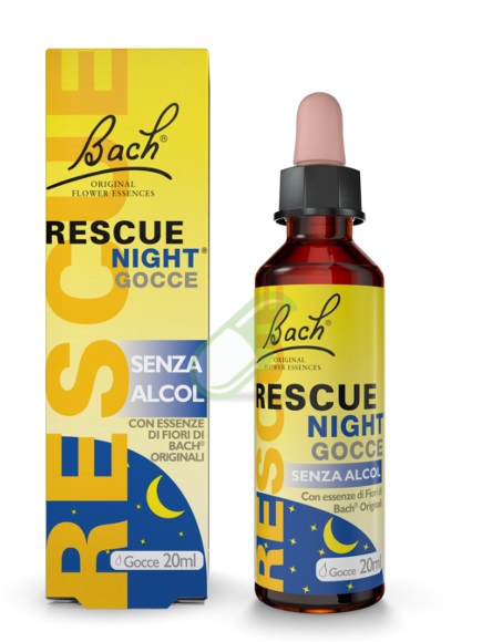 Schwabe Pharma Linea Fiori di Bach Rescue Night Gocce 20 ml Senza Alcol