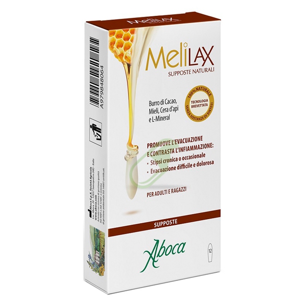 Aboca Naturaterapia Linea Benessere Intestinale Melilax supposte 12 pezzi