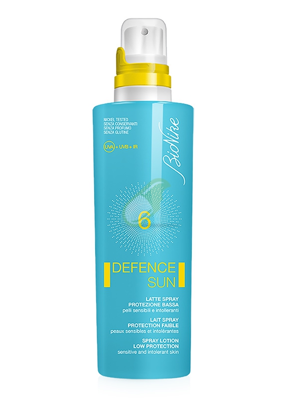 BioNike Linea Defence Sun SPF6 Latte Spray Corpo Pelli Sensibili 200 ml