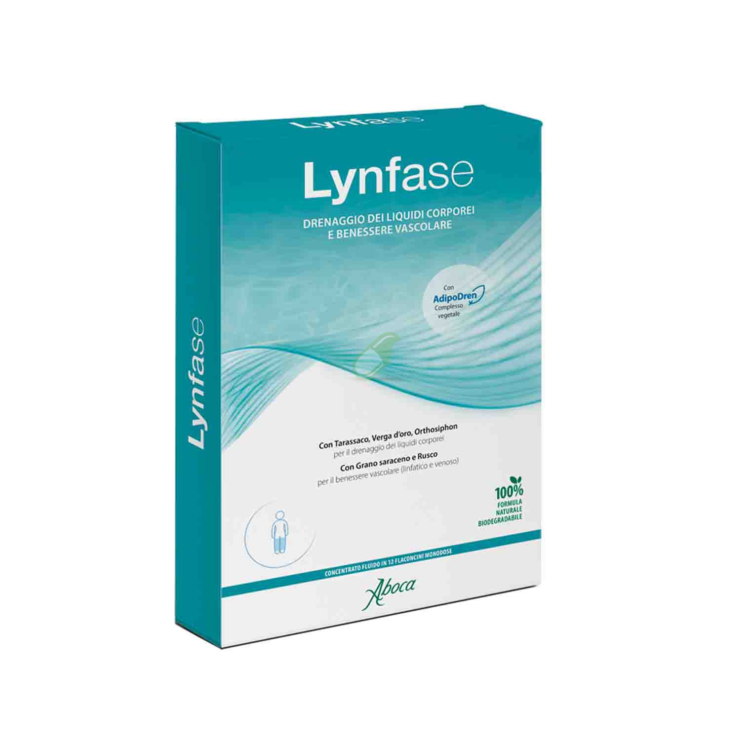 Aboca Linea Drenante Lynfase Concentrato Integratore 12 Fiale