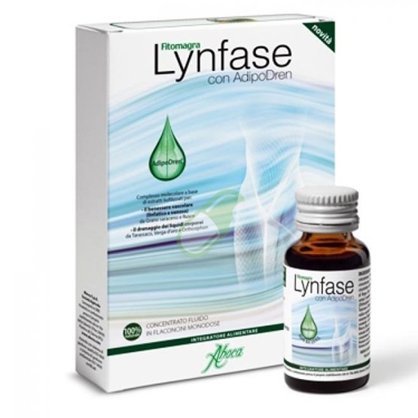 Aboca Linea Drenante Lynfase Fitomagra 12 Fiale in vetro da 15 g