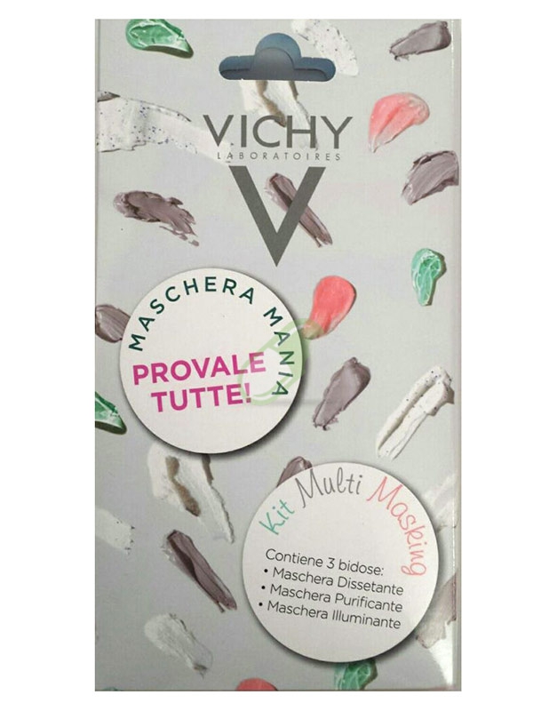 Vichy Linea Mineral Mask Kit 3 Maschere Dissetante Purificante Illuminante