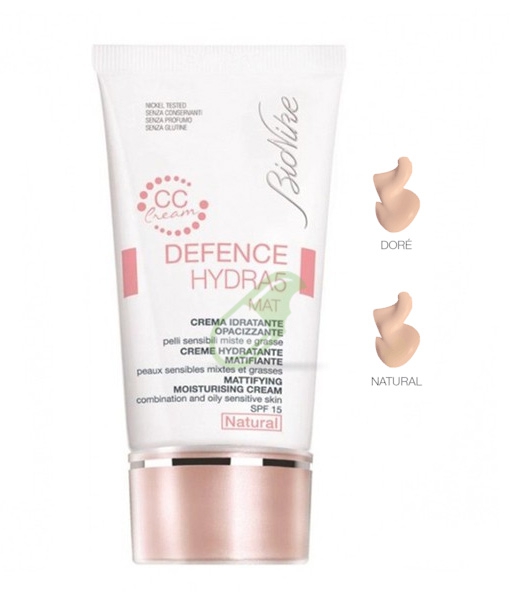 BioNike Linea Defence Hydra5 Mat CC Cream Idratante Opacizzante 40 ml Natural